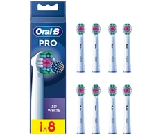 Dantų šepetėlis Braun "Oral-B 3D Baltas, 8 vnt., Balta, Oral-B, Dėžutė"