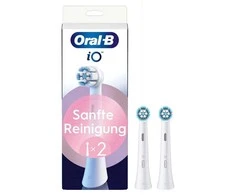 Braun Oral-B iO šepetėlių galvutės, baltos, 2 vnt.