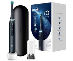 Braun Oral-B IOSERIES5BL, Suaugusiesiems, Vibruojantis dantų šepetėlis, Kasdienė priežiūra, Jautrus, Super jautrus, Balinamasis, Juoda, Juoda, Apvalus