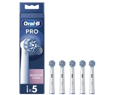 Dantų šepetėlis Braun Oral-B Pro Jautrus Clean, 5 pc(s), Baltas, Oral-B, iO, Pulsonic, Blister