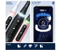 Oral-B „OralB iO5 DUO“ dantų šepetėlis, baltas ir juodas