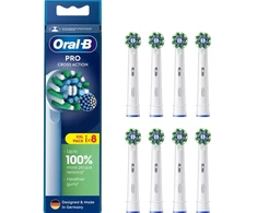 Dantų šepetėlis Oral-B Pro Cross Action tips Hvid, 8 stk.