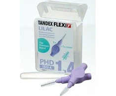 Tandex Tandex (6 pc.) Lankstūs ploni ploni ploni laminuoti dantų šepetėliai (violetiniai)