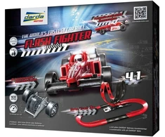 Darda „Flash Fighter“, transporto priemonės ir trasos rinkinys, 5 metai, juoda, raudona