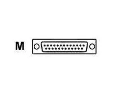 Datalogic CAB-512, juodas, RS-232, Datalogic, 3,6 m, chromuotas, 3600 mm