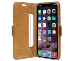 dbramante CPH plonas mobiliojo telefono dėklas 15,5 cm (6,1 colio) su atvartu, gelsvai rudas / šviesiai rudas