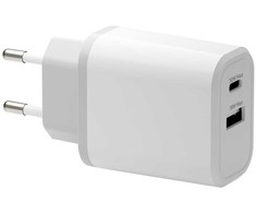 Įkroviklis dbramante re-charge Maitinimo šaltinis 30 Watt 2 Wyjścia (24 pin USB-C, USB Typ A) balta Europa