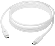 USB laidas dbramante Re-charge cable 2M USB-C TO USB-C - W (CB20CCWH7153)