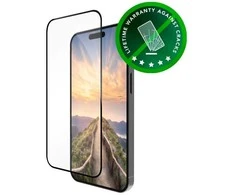 Dbramante1928 Eco-shield ekrano apsauga, Apple iPhone 16/15, juodi kraštai