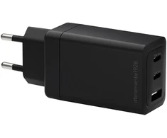 dbramante1928 IT - EU W. Kroviklis - 2xUSB-C 70W + 1xUSB-A - WHT, Vidaus, AC, Juodas