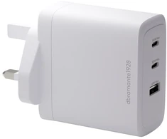 dbramante1928 IT - UK W. Įkroviklis - 2xUSB-C 100W + 1xUSB-A - baltas, vidinis, AC, baltas