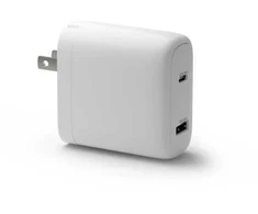 dbramante1928 „recharge Pro“ – CA įkroviklis, USB-C, 65 W + USB-A, 18 W, skirtas naudoti patalpose, kintamosios srovės, baltas