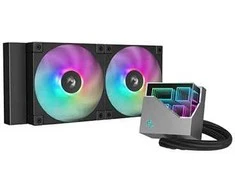 DeepCool LT240, Universalus skysčio aušintuvas, 12 cm, 600 aps./min., 2400 aps./min., Juodas