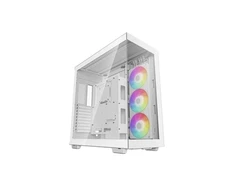 DEEPCOOL korpusas CH780 / ATX / 420 mm ventiliatorius ARGB / 4xUSB 3.0 / USB-C / stiklas / baltas