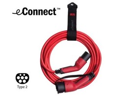Įkroviklis Defa Kabelis ładujący eConnect Raudona Mode3 32A/3 fazy/Typ 2/7,5m