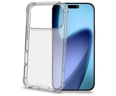 Celly „Armor“ smūgiams atsparus dėklas „iPhone 17 Pro“ permatomas
