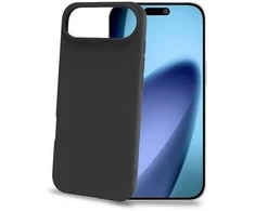 Celly „Cromo“ minkštas guminis dėklas „iPhone Air“, juodas