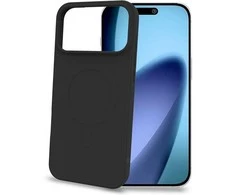 Celly „Cromomag“ minkštas guminis dėklas, suderinamas su „MagSafe“, iPhone 17 Pro Max, juodas
