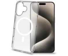 Celly „Gelskinmag TPU“ dėklas, suderinamas su „MagSafe“, iPhone 16, permatomas