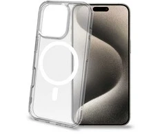 Celly „Gelskinmag TPU“ dėklas, suderinamas su „MagSafe“, iPhone 16 Pro, skaidrus