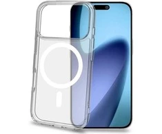 Celly „Gelskinmag TPU“ dėklas, suderinamas su „MagSafe“, iPhone 17 Pro, skaidrus