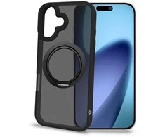 Celly „Magstand“ su „MagSafe“ suderinamas dėklas su žiedo laikikliu „iPhone 17“, juodas