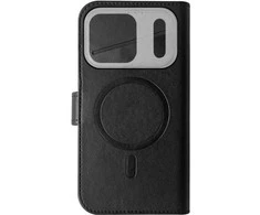 Celly WALLYMAG, Piniginės dėklas, Apple, iPhone 17 Pro Max, 17,5 cm (6,9"), Juodas