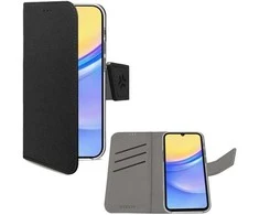 Celly WALLY, Piniginės dėklas, Samsung, Galaxy A15 5G / Galaxy A15 4G, 16,5 cm (6,5"), Juodas
