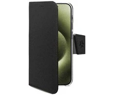 Celly WALLY, Piniginės dėklas, Apple, iPhone 17, 16 cm (6,3"), Juodas