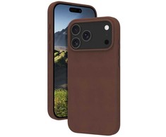 Dėklas dbramante 1928 Roskilde MS - skórzane etui do iPhone 17 Pro Max kompatybilna su MagSafe (dark tan)