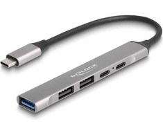 HUB USB Delock USB 80 Gbps Kabelis Wtyczka do PD 3.1 Type-C 16K 60 Hz 1 m Dane Smart-Home IoT