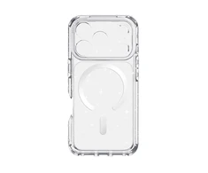 Dėklas ITSkins AVANA Starlight su MagSafe skirtas iPhone 17/18 Pro. Sidabrinė