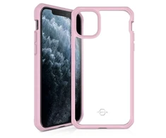 ITSKINS HYBRID SOLID dėklas iPhone 11 Pro Max/XS Max, rožinis ir permatomas
