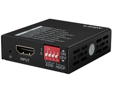 Dėklas Lindy 32112, 3840 x 2160 pikselių, 18 Gbit/s, Juodas, Metal, HDMI, USB Type-C