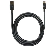 Dėklas Kabelis USB Mobilis USB-A - USB-C 1 m Juodas (020013)