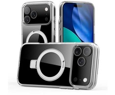 Dėklas Nevox StyleShell SHOCKFlex Stand iPhone 17 ProMax 18 ProMax komp.MagSafe transp.