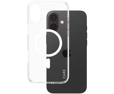 „Panzer Glass CARE“ dėklas iš „PanzerGlass“ flagmano | Nugarėlės apsauga | „Apple“ | „iPhone 16 Plus“ | Perdirbta plastikinė plėvelė | Baltas | „MagSafe“