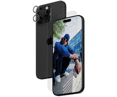 Dėklas Panzer Glass PanzerGlass ® 2-in-1 rinkinys iPhone 16 Pro Max, Apple, Apple - iPhone 16 Pro Max, Sausas pritaikymas, Atsparus įbrėžimams, Atsparus smūgiams, Permatomas, 1 vnt.