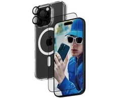Panzer Glass PanzerGlass Bundle 3in1 Apple iPhone 16 Pro 6.3" D3O kietas dėklas + ekrano apsauga UWF+ objektyvas B1292+2862+1284