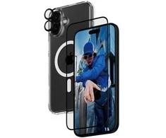 Panzer Glass PanzerGlass Bundle 3in1 Apple iPhone 16 Plus 6.7" D3O kietas dėklas + ekrano apsauga UWF+ objektyvas B1293+2863+1283