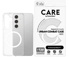 Dėklas Panzer Glass PRIEŽIŪRA Nugaros apsauga | Samsung | Galaxy S25 | Perdirbtas plastikas | Baltas