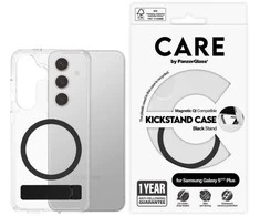 Dėklas Panzer Glass CARE by PanzerGlass Feature Juodas Kickstand &amp; QI Samsung Galaxy S25 Plus dėkals telefonui skaidrus