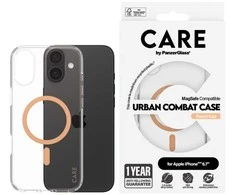 Dėklas PanzerGlass Flagship Apple iPhone 16 Plus 6.7 Panzer Glass CARE " persikų / persikų MagSafe 1375