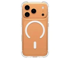 „Panzer Glass CARE by PanzerGlass“ madingas „Samba“ dėklas su „Baltas MagSafe“, skirtas „iPhone 17 Pro“ – permatomas