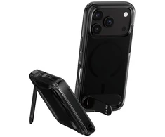 Dėklas Panzer Glass Case CARE by PanzerGlass Kickstand w. Juodas MagSafe for iPhone 18 Pro / 17 Pro smokey