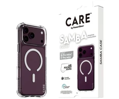 Panzer Glass CARE by PanzerGlass Samba dėklas permatomas su baltu MagSafe iPhone 18 Pro Max | 17 Pro Max