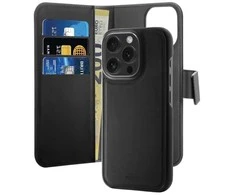 Puro Wallet Detachable MagSafe 2in1 Apple iPhone 16 Pro Max - dėklas telefonui juodos spalvos