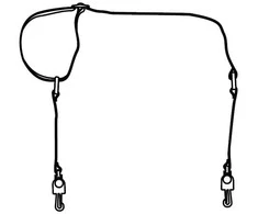 Dėklas Zebra P1063406-035, Mobilusis spausdintuvas, Juoda, Zebra P4T, ZQ510, ZQ520, 142,2 cm