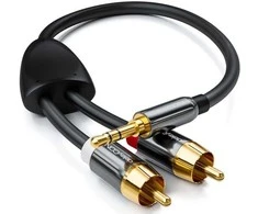 deleyCON MK317, 3,5 mm, kištukas, 2 x RCA, kištukas, 10 m, juodas