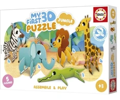 Dėlionė Educa 3D Puzzle Kids Baby Jungle